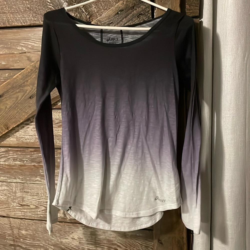 Asics ombré long sleeve top - small